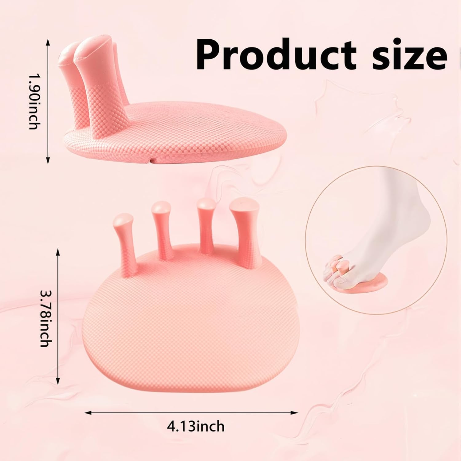 1 Pair Foot Arch Trainer, Portable Arch Support Strengthener with Toe Separators for Flat Feet & Plantar Fasciitis Relief - Bunion Corrector, Multifunctional Leg Exerciser for Home & Gym (Pink) image number 6
