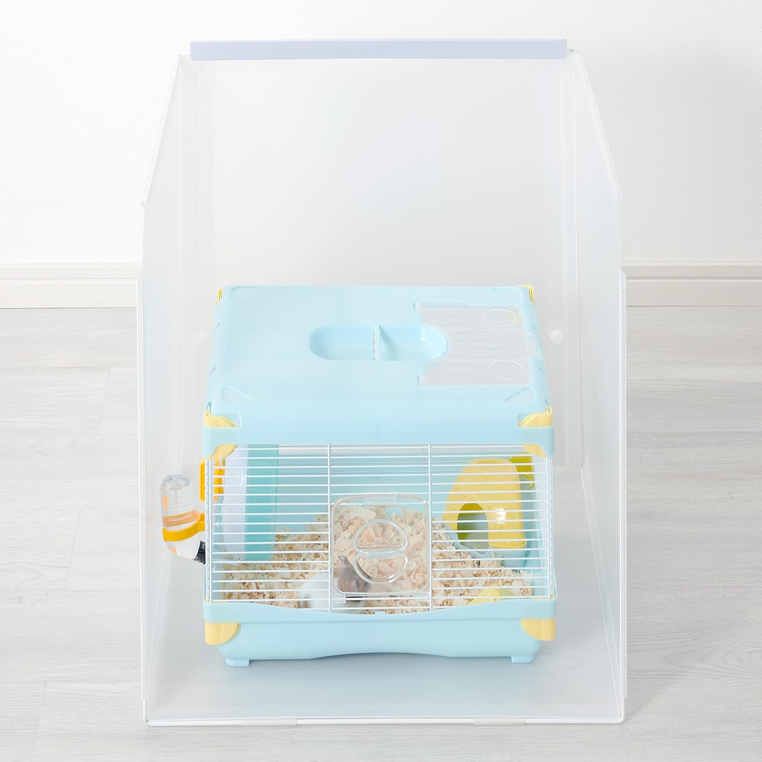 Bonbi Plastic Screen Mini Animal S Cage Scatter Guard for Small Animals image number 1