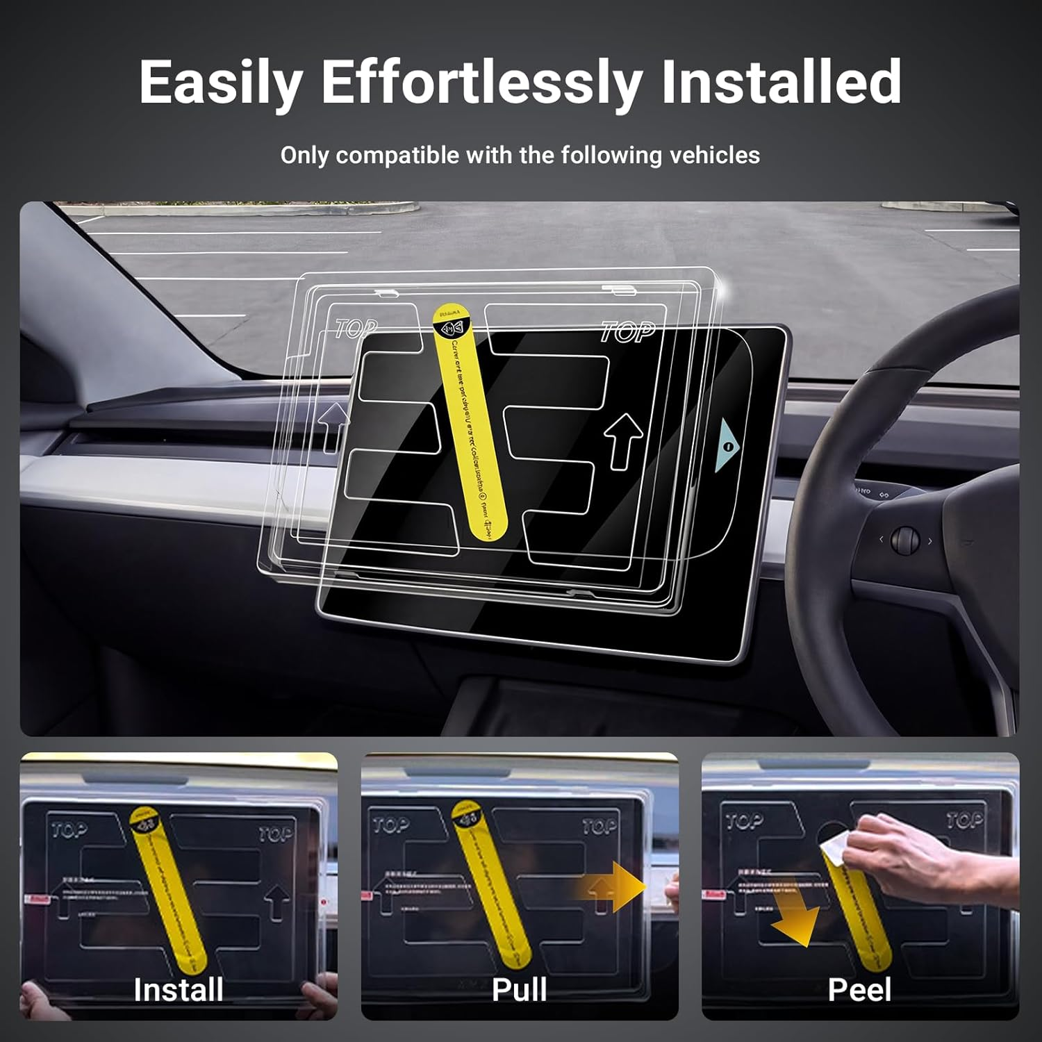 Ixtra 2 Pack Matte Tempered Glass Screen Protector [No Glare & Fingerprint & 9H] for Tesla Model Y Juniper 2025 2026 & Model 3 Highland(2024-2026), New Model Y Juniper and Tesla Model 3 Accessories