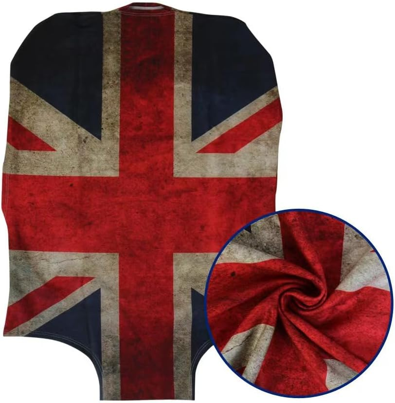 Fonefunshop Union Jack Elasticated Protective Skin Cover for Medium 22" - 26" Suitcase, Red White Blue image number 5