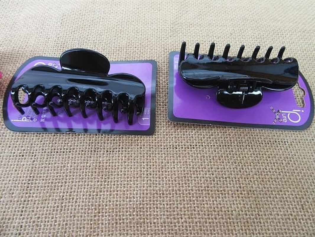 6Pcs Shiny Black Hair Clips Hair Clamps Hair Accessories image number 4
