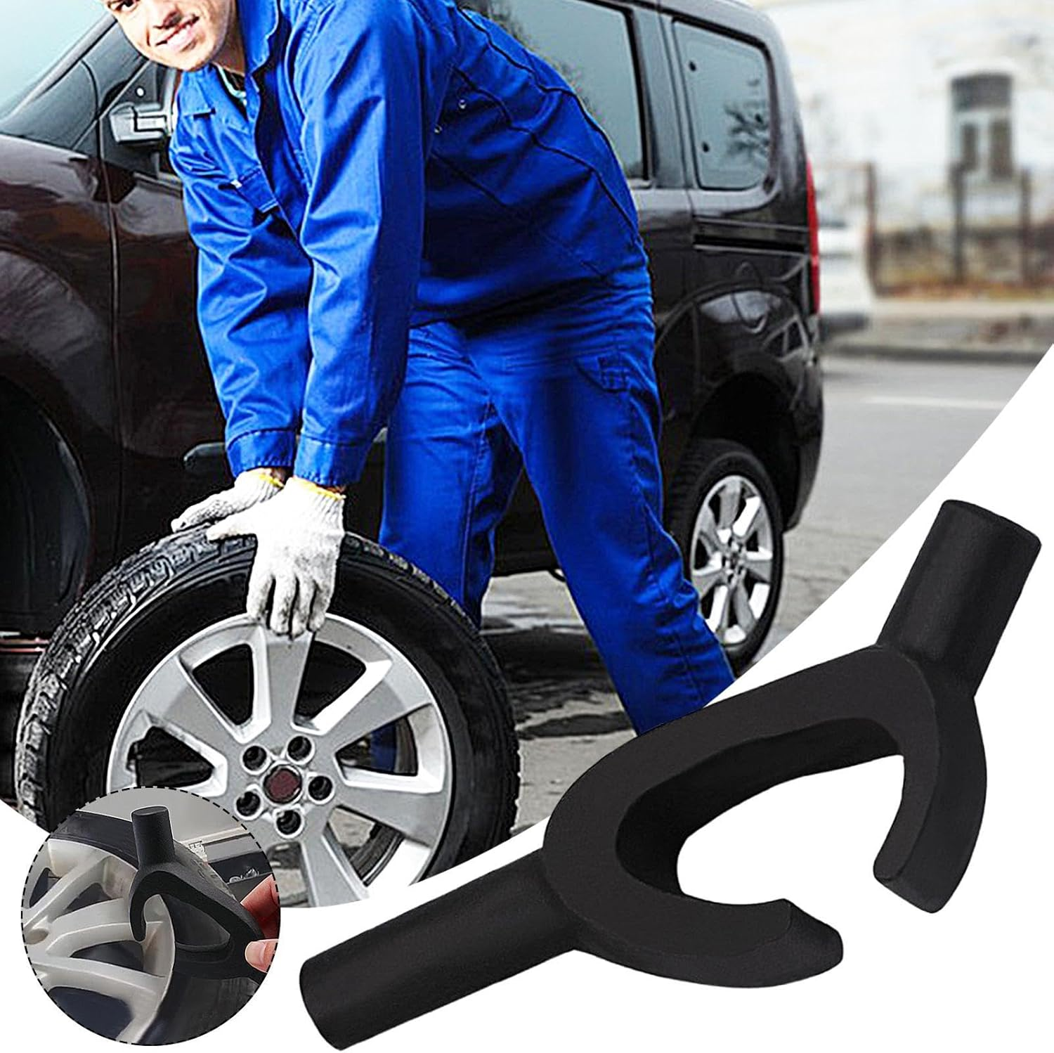 Kivrimlarv Adjustable Tire Bead Holder | Tire Installation Tool | Tire Shop Equipment Made in Cast Steel | Automotive Tire Bead Keeper for Automobile Tires, Electric Vehicle Tires, and Other Tires image number 3