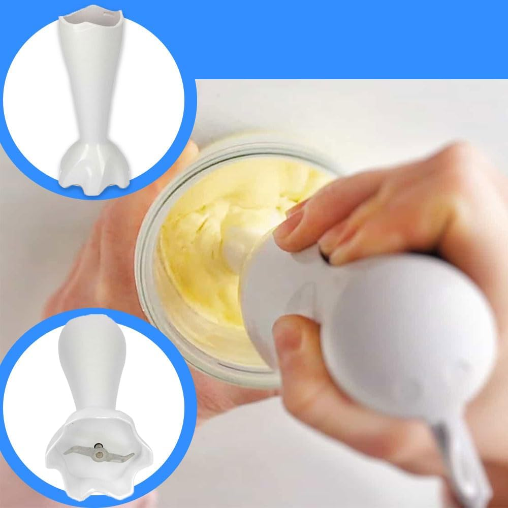 Replacement Blender for Braun Model 4191/4192 4 Shaft Reference 67050130 Compatible with Multiquick 5, Minipimer 5, Multiquick 7, White image number 1