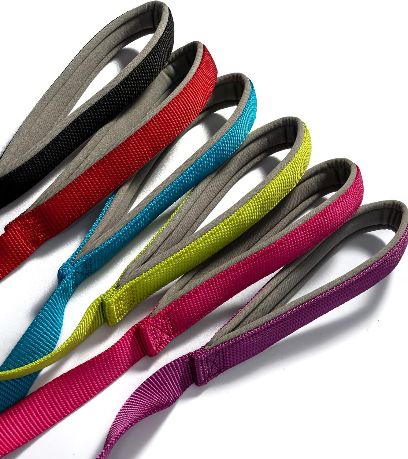 Ancol Padded Nylon Dog Lead, 1 M X 12 Mm, Purple