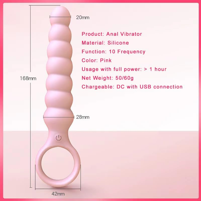 Pink Plug Stimulator Massager Toy Insert Stick, Silicone Insert Toy Plug Couple Entertainment Toys