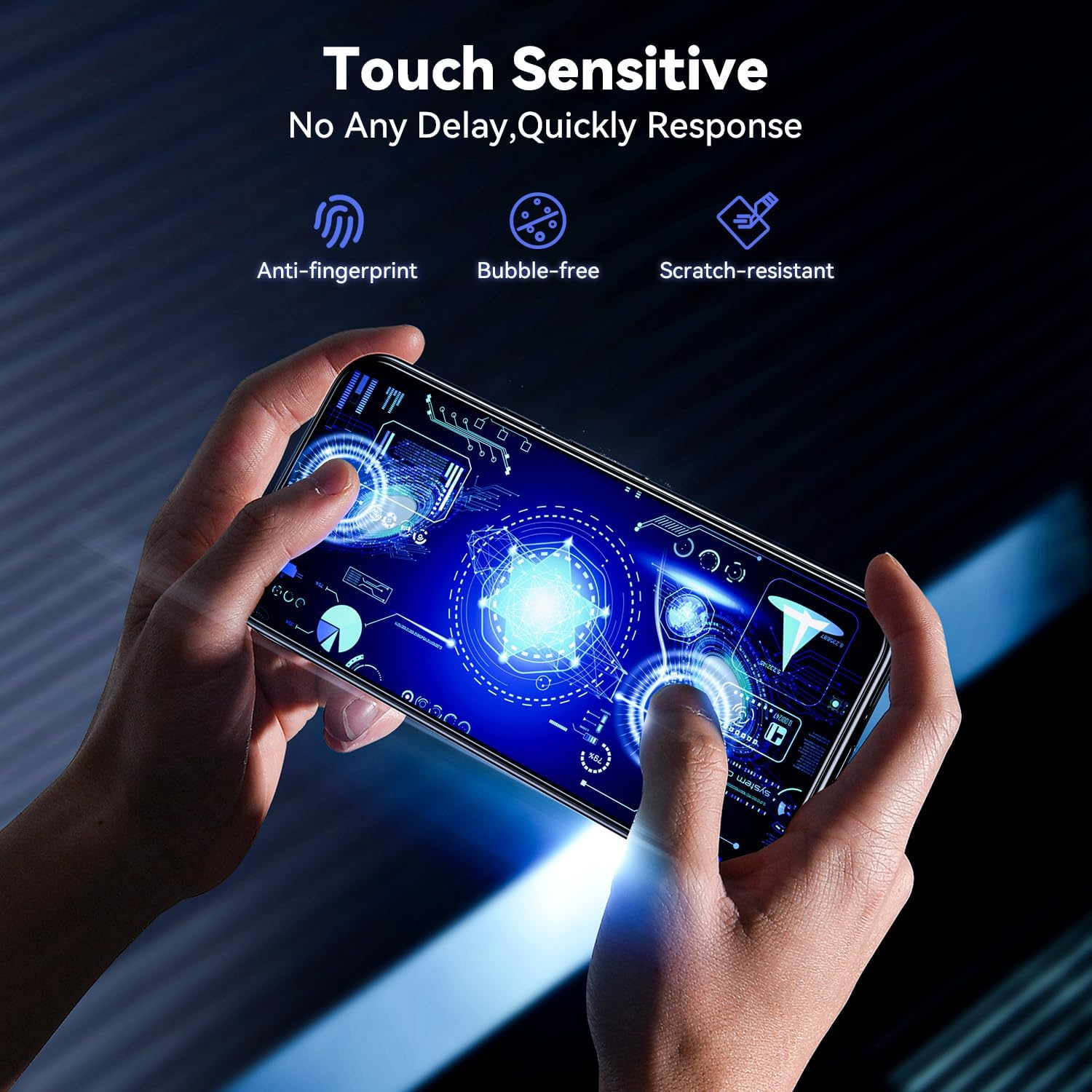 WSKEN for Google Pixel 10/10 Pro/9/9 Pro Screen Protector - [Fingerprint Unlock Support][Auto Dust-Remove]Full Coverage Tempered Glass Military Shatterproof,Invisible Fit,Anti Fingerprint,Zero-Bubble image number 2