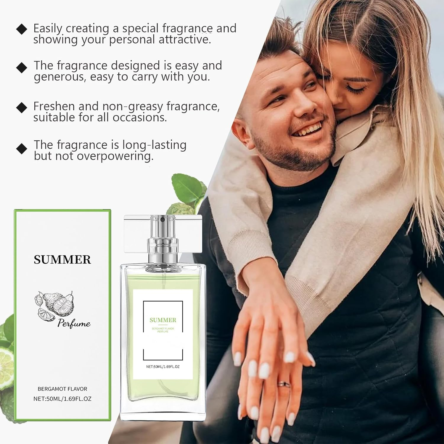 Light Bergamots Perfume Spray for Women, Summer Lasting Fragrances, Portable Women'S Perfume, Refreshing & Moisturising, Womens & Men for Everyday Use and Travel (3Pcs) image number 2