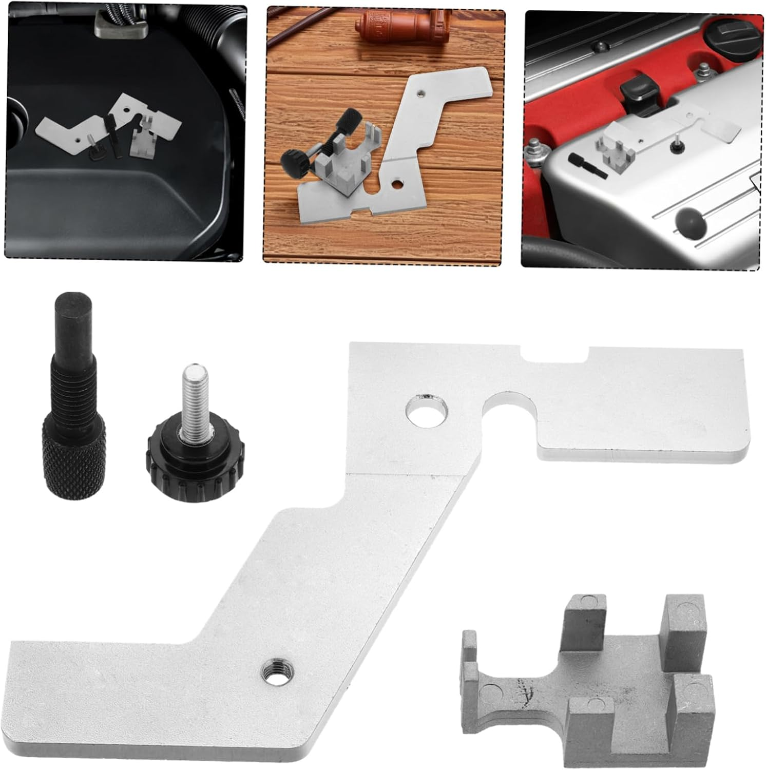 JECOMPRIS 3Pcs Alignment Tool Kit for Engines Engine Timing Locking Holding Tools User-Friendly Design for Easy Repairs Professional Auto Workshop Essential image number 4