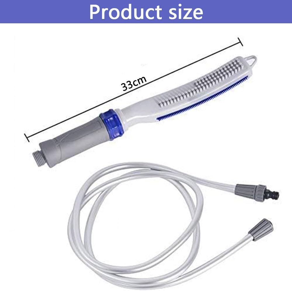 Pet Bathing Tool with Brush &ndash; Multifunction Dog Shower Sprayer with Adjustable Water Flow, 2.5M Hose Grooming Shower Set for Dogs & Cats, Easy Wash & Deshedding Pet Bath Kit image number 2