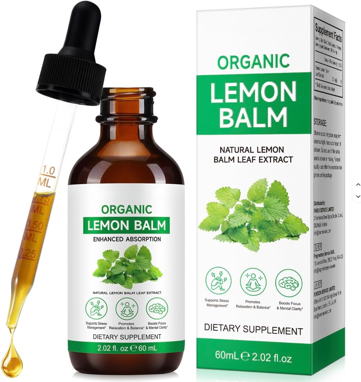 Lemon Balm Liquid Extract 60Ml &ndash; Organic & Alcohol-Free Tincture &ndash; Natural Lemon Balm Leaf &ndash; Vegan, Non-Gmo Herbal Supplement &ndash; Daily Wellness Support image number 5