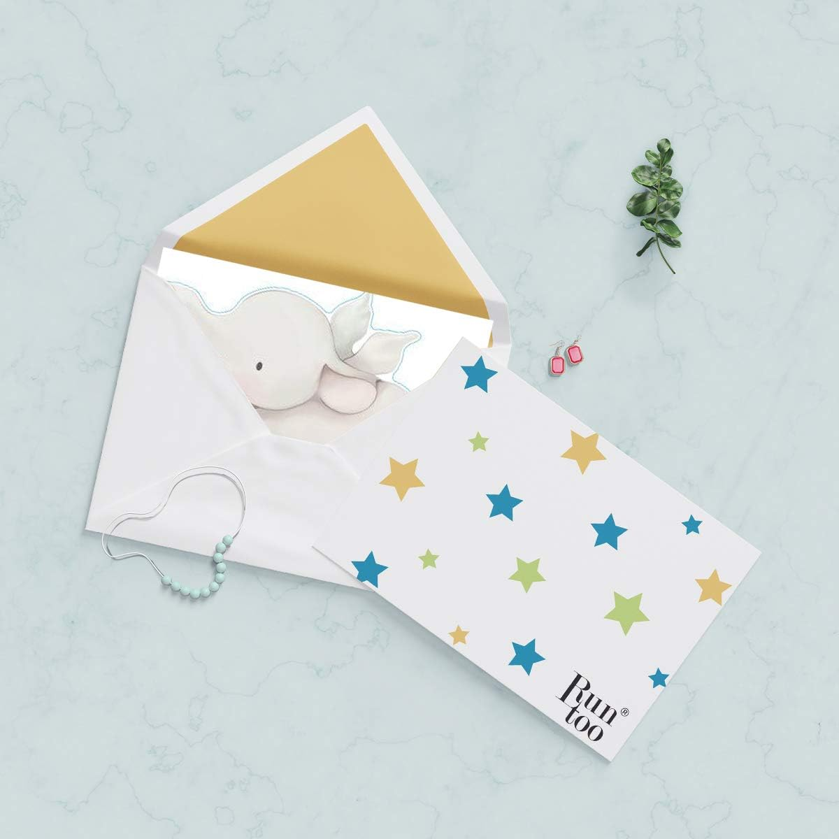 Runtoo Elephant Wall Decal Kids Animals Art Wall Stickers Baby Nursery Bedroom Space Wall D&eacute;cor image number 4