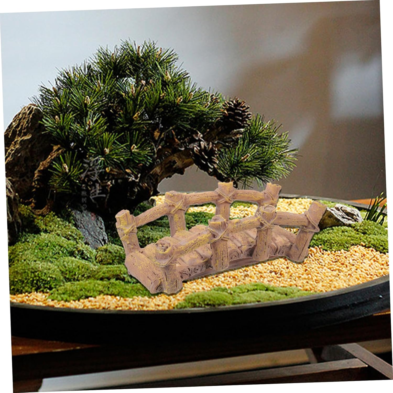 Yardenfun Bridge Decor Miniature Resin Bridge Decoration for Sand Table Figurine for Indoor and Outdoor Use and Safe Material Enhancement image number 3
