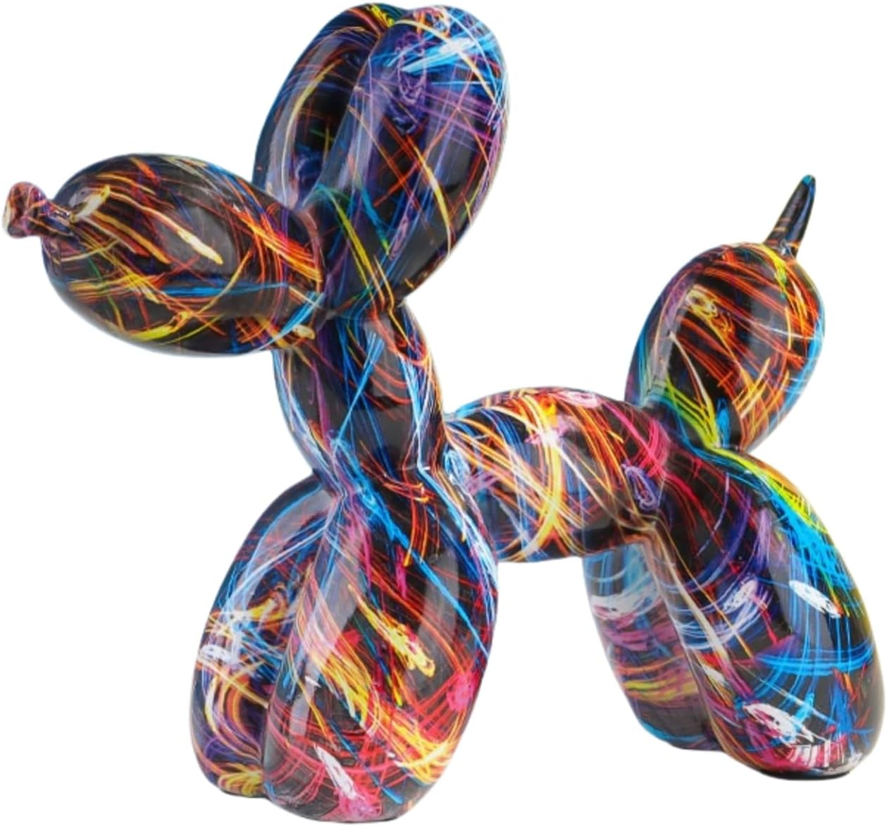 Statue Colorful Graffiti Balloon Dog Ornaments Creative Home Decoration Office Ornaments - Graffiti