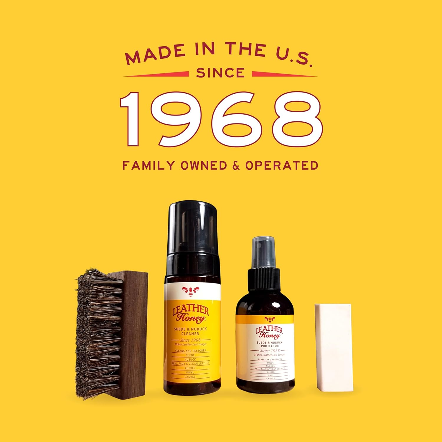 Leather Honey Suede Protectant Spray, 4Oz image number 5