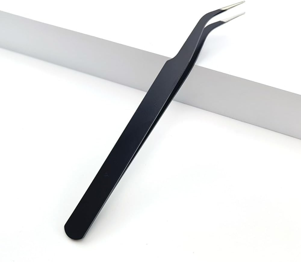 Jarlathy 5 Pcs Stainless Steel Curved Craft Tweezers, Multipurpose Curved Tip Craft Tweezers for Intricate Projects, Scrapbooking, Cardmaking, Stickers, Etc image number 2