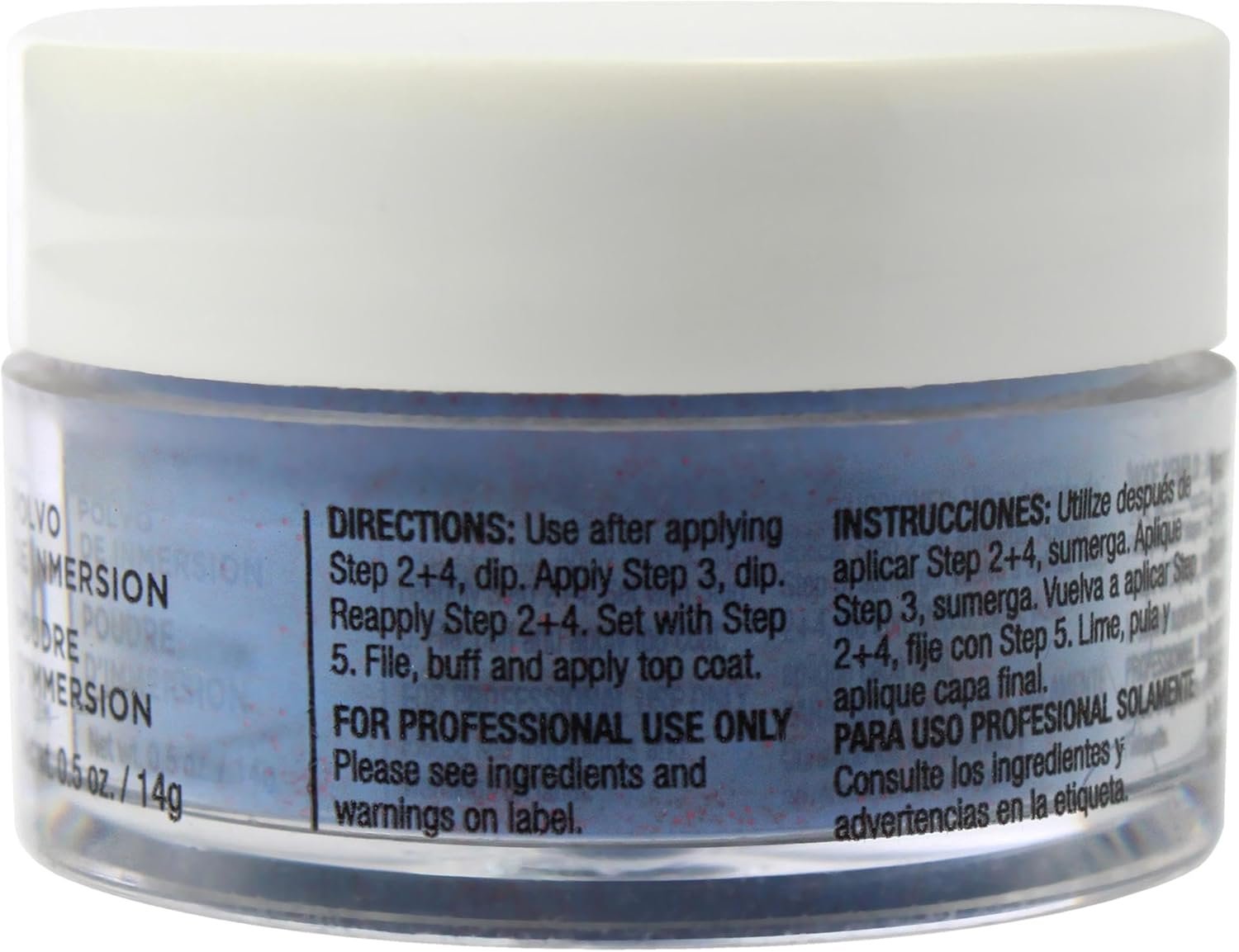 Cuccio Pro Nail Colour Dip System Small Powder Polish 14 G, 5595 Purple with Red Glitter, 14 G image number 1