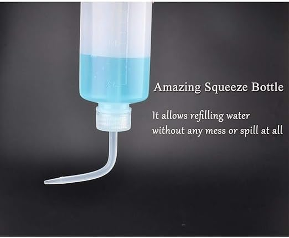 Wash Bottle 14Pcs 250Ml/8Oz Safety Bottles Watering Tools, Economy Plastic Squeeze with Narrow Mouth Scale Labels for Medical Succulent Cleaning Washing image number 1