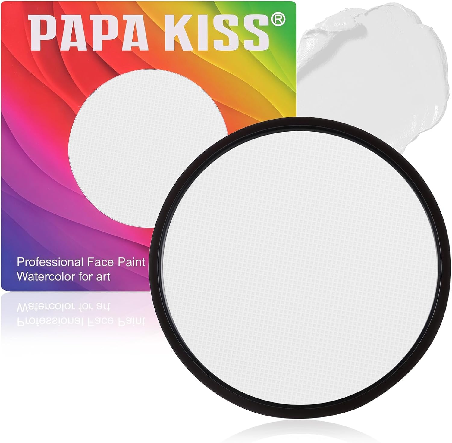 YBUETE White Face Body Painting,Water-Based Face Face Paints Makeup Palette for Adults Party,Professional Non Toxic Painting for Halloween SFX Skeleton Vampire Joker Zombie Goth Cosplay Makeup - Blue image number 3