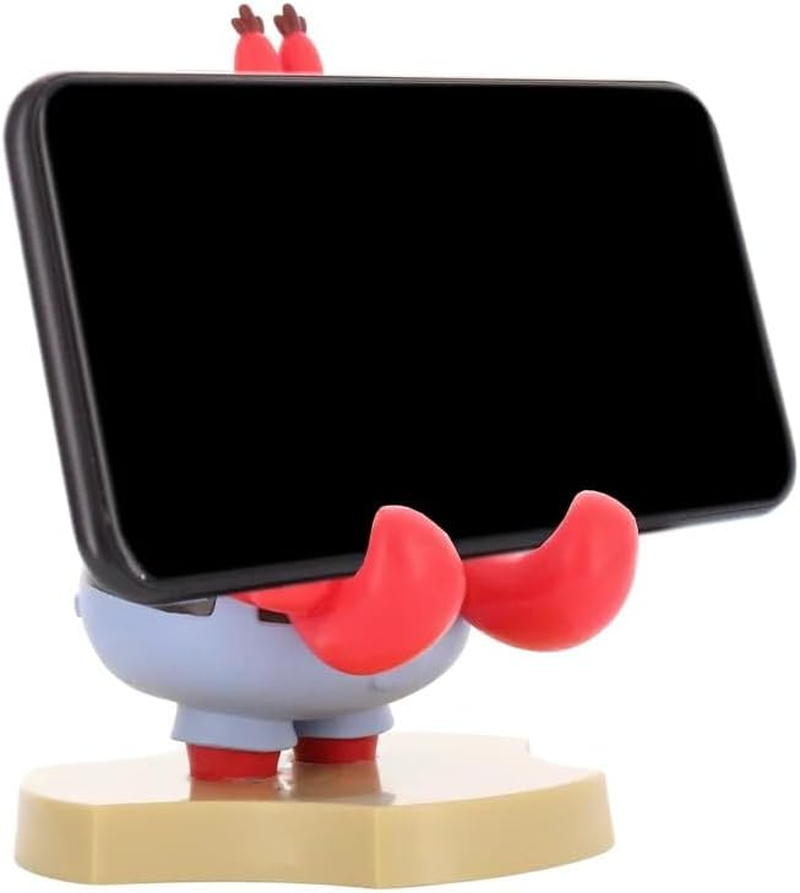 Mini Cable Guys - Spongebob: Mr Krabs Collectible Figurine Accessories & Tech Holder/Stand (Iphone, Samsung, Air Pods, Earbuds) image number 5