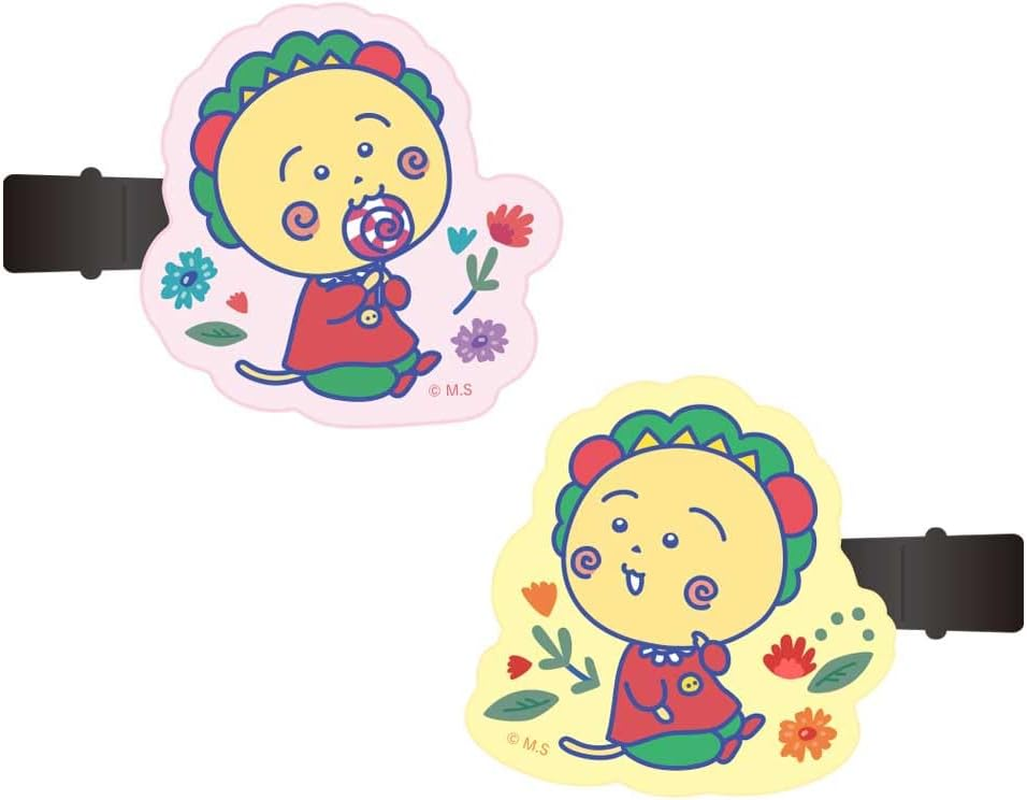 Tees Factory CJ-5548078CJ Flower Break Time, Bangs Clip, Approx. H 1.6 X W 1.6 X D 0.2 Inches (40 X 40 X 4 Mm) image number 1