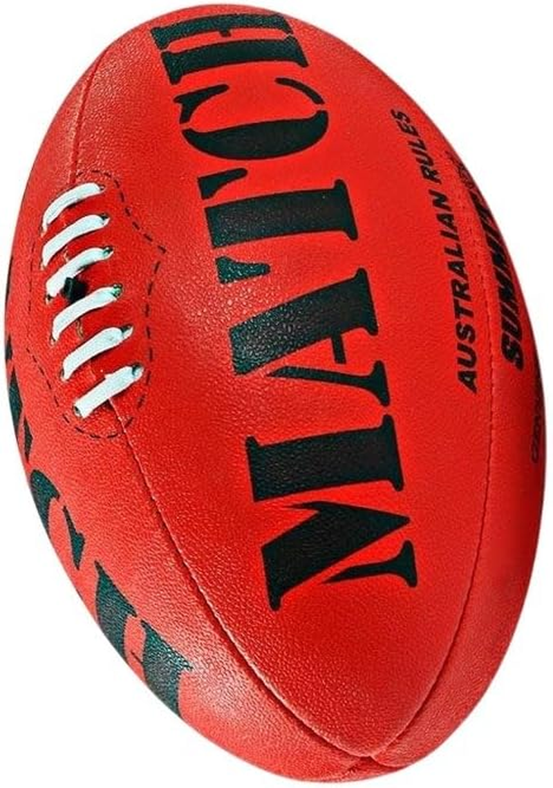 SUMMIT Match Classic Rules Australian Football - Water‑Resistant Embossed Synthetic Ball for Senior Footy Training and Matches - Senior Size 5 image number 3