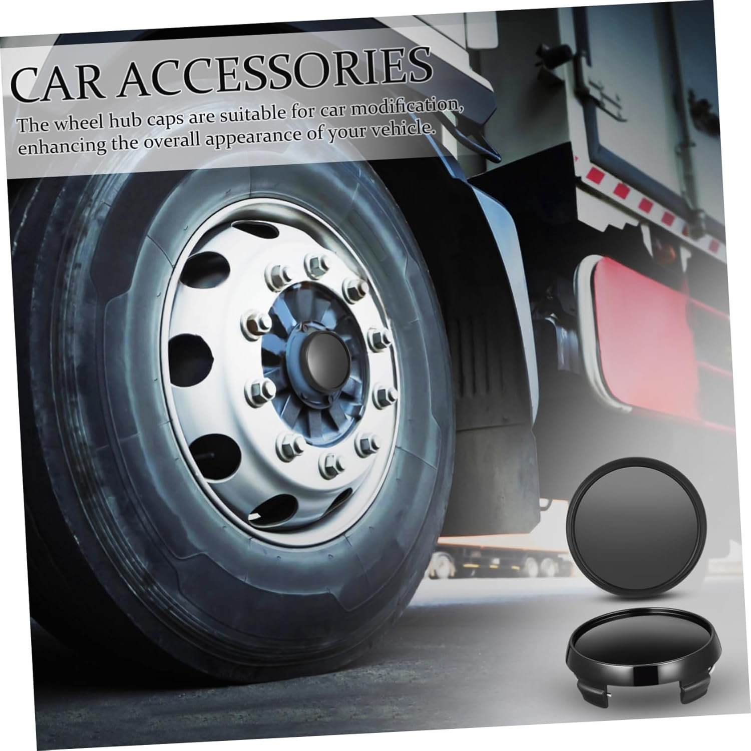 BESTOYARD 4 Pcs Automotive Wheel Hub Caps Durable Center Caps for Rims Easy to Install Sturdy Car Wheel Accessories Finish for Enhanced Protection and Style image number 2