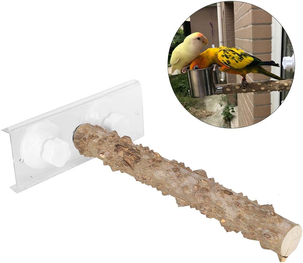 Bird Shower Perch, Pet Standing Rod, Non-Slip Birds for Parrots, Wood Bird Perches for Parrot, Wooden Bird Parrot Stand Branches Parakeet Cage Perch Accessories image number 5