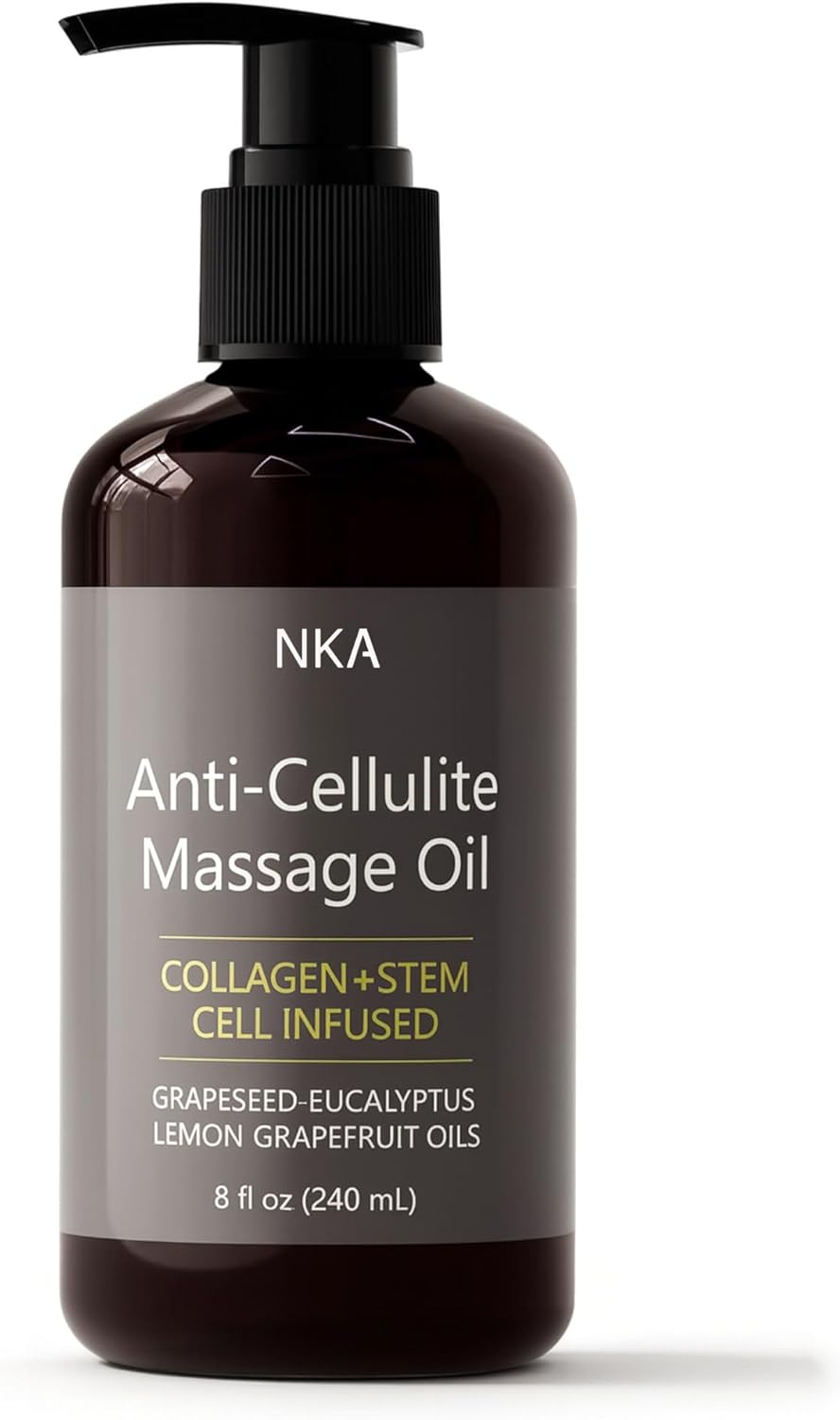 Anti-Cellulite Massage Oil &ndash; Collagen & Botanical Blend with Grapeseed, Eucalyptus, Lemon and Grapefruit Oils &ndash; Moisturising Body Oil for Smooth, Soft Skin &ndash; 240 Ml Pump Bottle image number 4