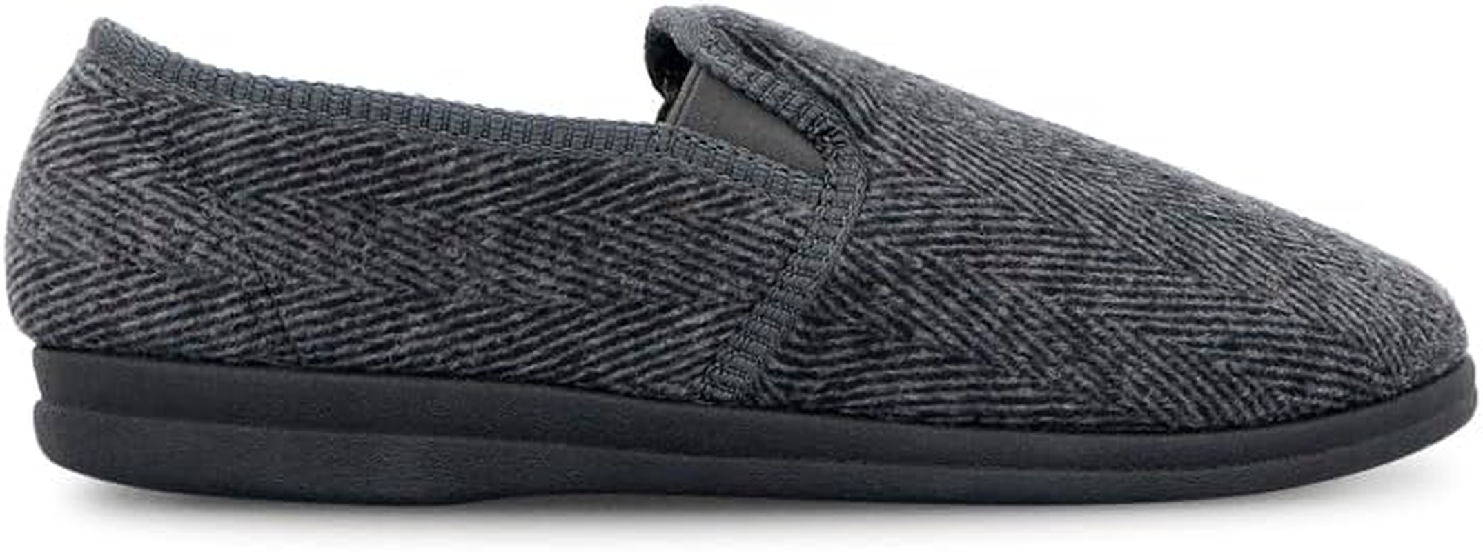 Grosby Men'S Tony Slipper, Charcoal/Black, UK 12/US 13 image number 2