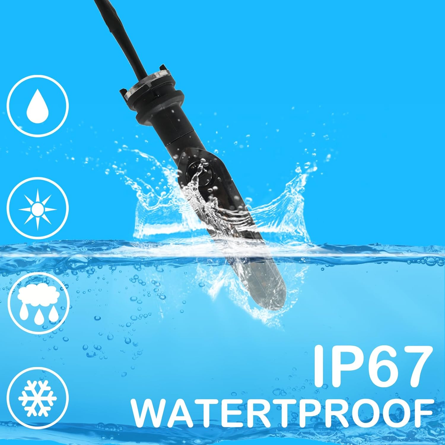 2PCS 12 Leds Motorcycle Turn Signals Water Flowing Indicator Arrow Blinker Lamps Compatible with YAMAHA MT07 TRACER 700 MT09 MT10 MT15 MT125 YZF R1/R3/R6/R6S XSR 700/900 (Smoke) image number 4