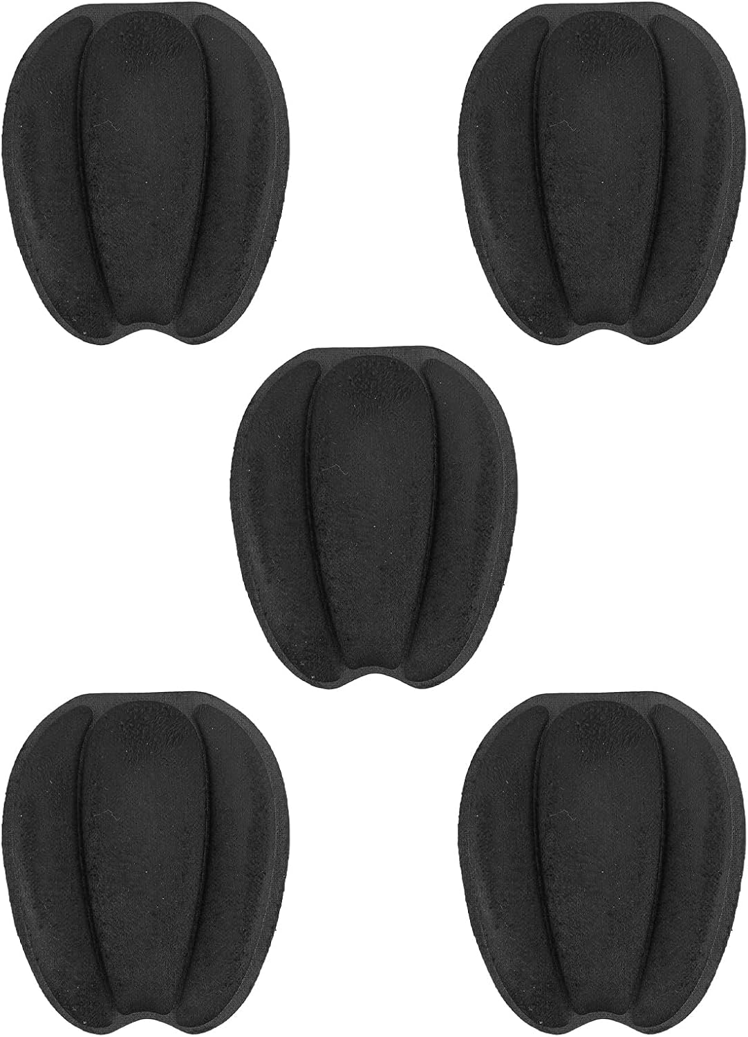 5 Pairs Shoe Tongue Pads,Memory Foam Shoe Padding,Self-Adhesive Inserts for Blister Prevention, Comfort Insoles for Shoes Sneakers, Casual Shoes and High Heels(Black)