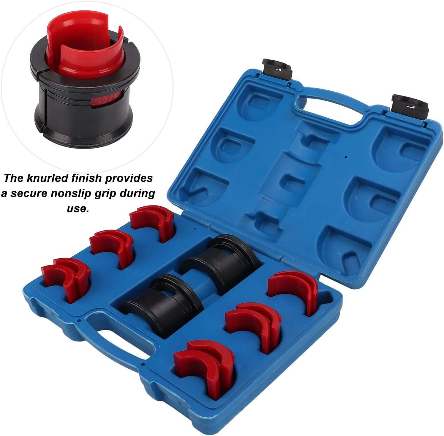 Motorcycle Bike Fork Seal Driver Tool Kit, Carbon Steel Universal 35‑50Mm Fork Seals Tool, Front Fork Driver Installer Tool Set for 35/36, 40/41, 42/43, 45/46, 47/48, 49/50Mm image number 6