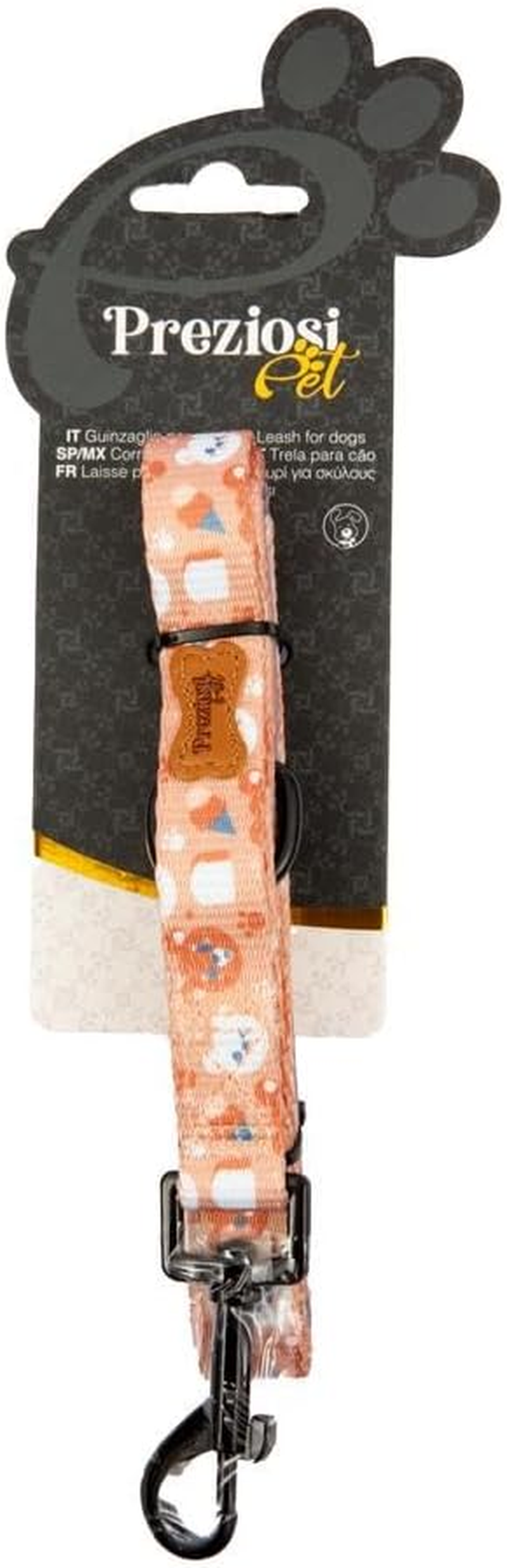 Preziosi Pet - Leash for Small Medium Dogs and Puppies Walking Rope Nylon Heavy Duty Length 125Cm Height 2Cm