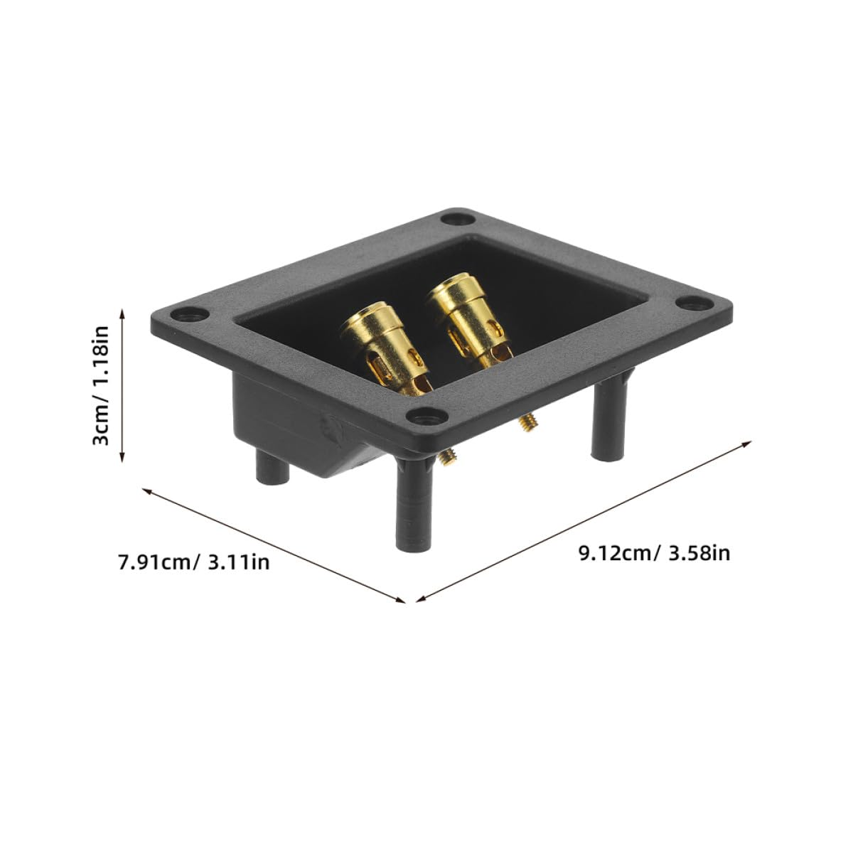 Ciieeo Speaker Wire Terminal 2Pcs for Car Audio Speaker Box Terminal Line DIY Home Theater Installation Binding Post Connectors image number 3