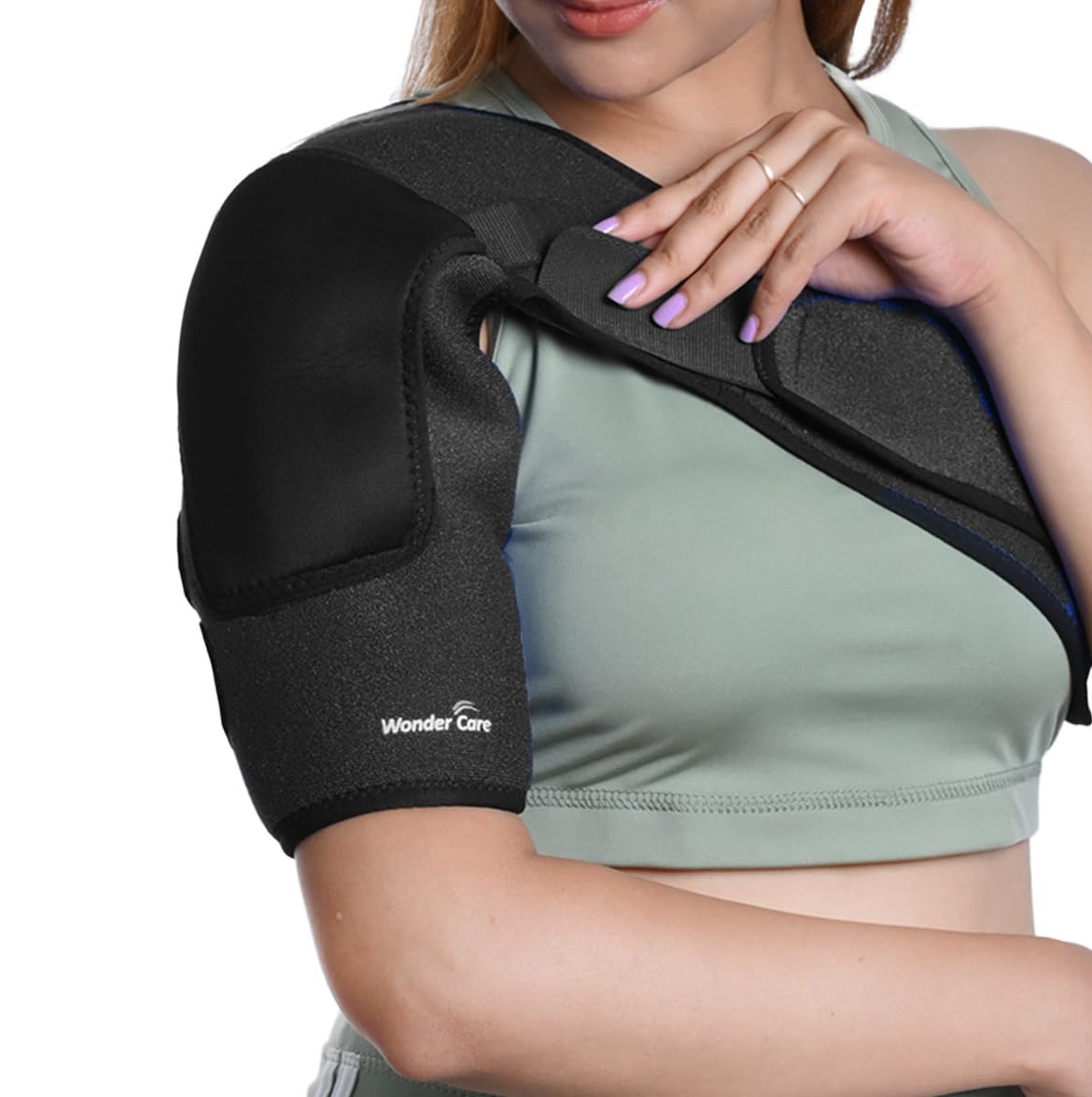 Wonder Care Rotator Cuff Brace for Shoulder Pain Relief Neoprene Shoulder Support Brace for Men and Women for Dislocated, Frozen, Mouse Shoulder, Rotator Cuff Pain Relief Wrap (Special Size: 36"-48")