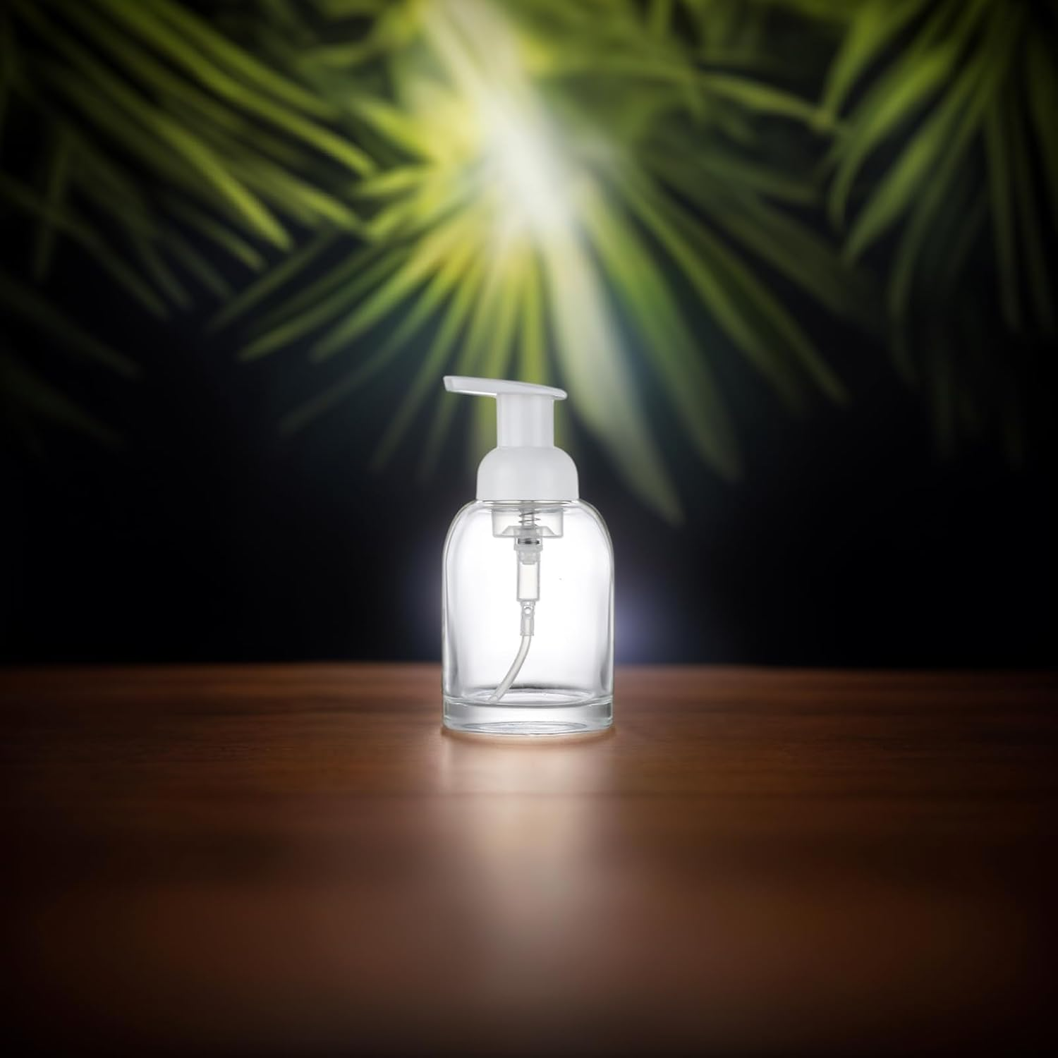 2 PCS Foam Dispenser Glass Soap Dispenser,Foaming Soap Dispenser 8.5 Oz Transparent Foam Pump Bottle for Bathroom and Kitchen, Refillable with Foam Soap Dispenser（250Ml） image number 2