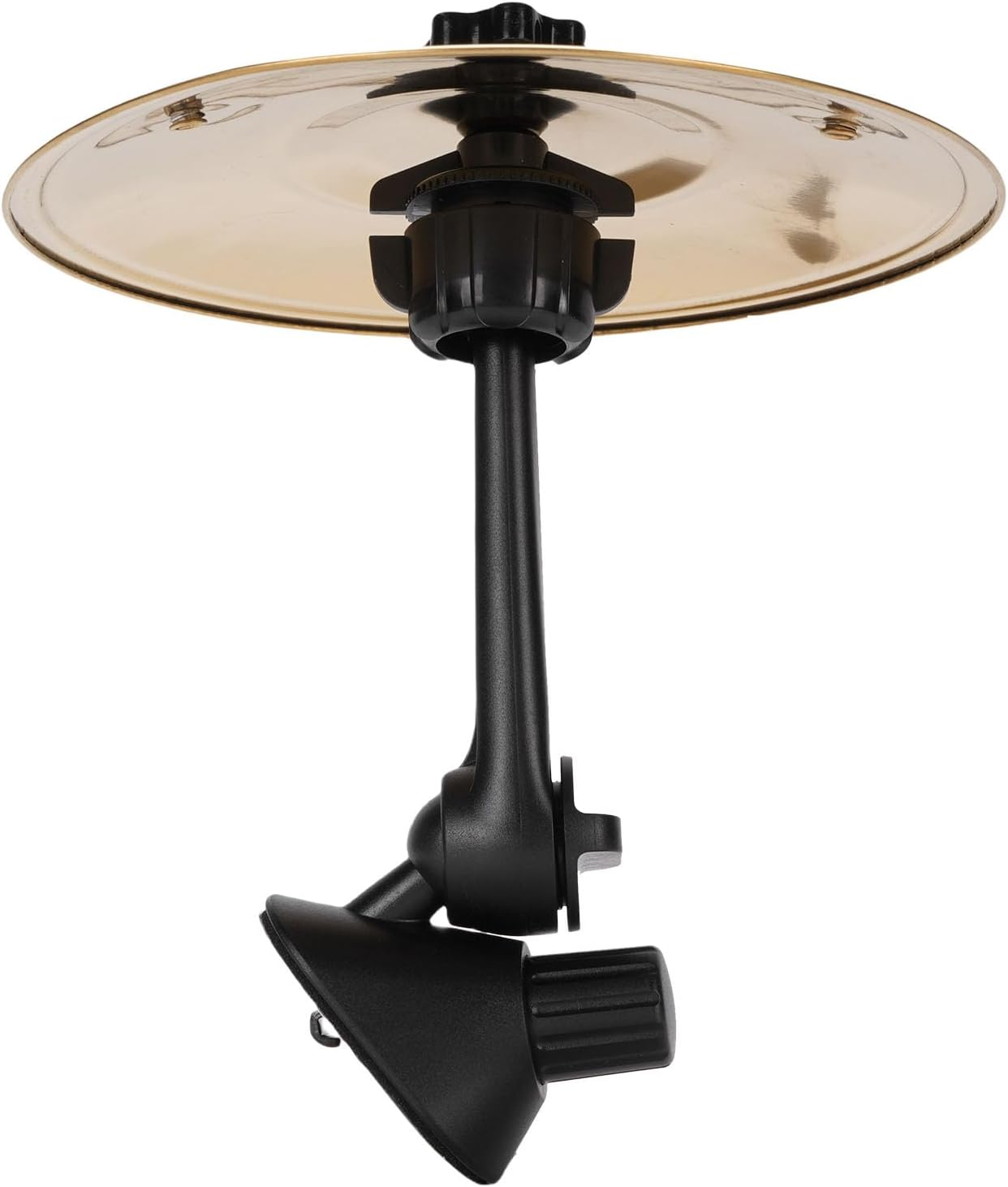 ASHATA Car Crash Cymbal, Car Cymbal Air Vent, Mini Drum Crash for Vent, Your Driving More Fun, Mini for Music Lovers, Air Dash Small Fun Practical Accessories (Golden) - Silver image number 3