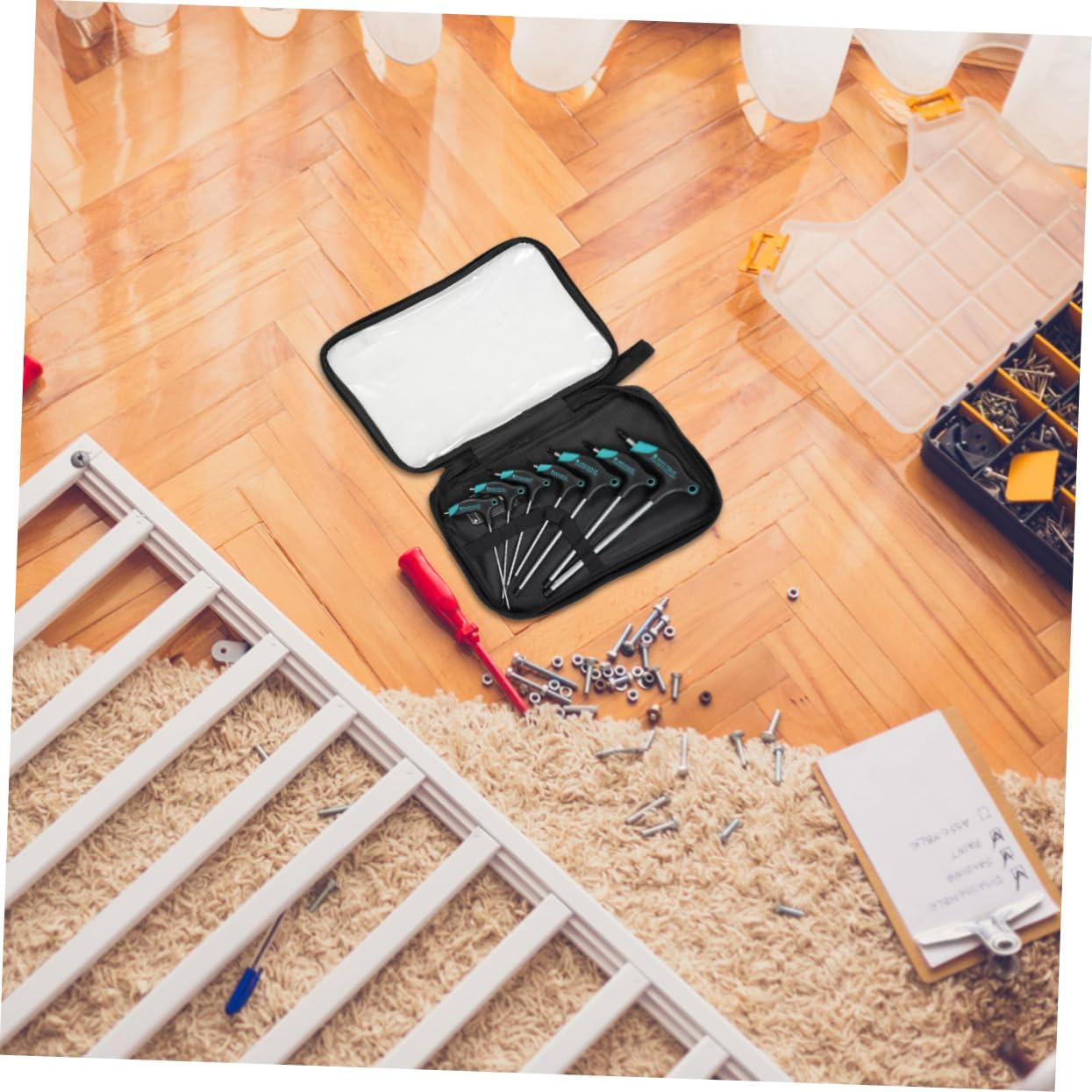 ARTIBETTER Metric T Handle Hex Key Wrench Set, 7Pcs T-Handle Allen Wrenches Kit for Mechanic Repairing and Hand Tools