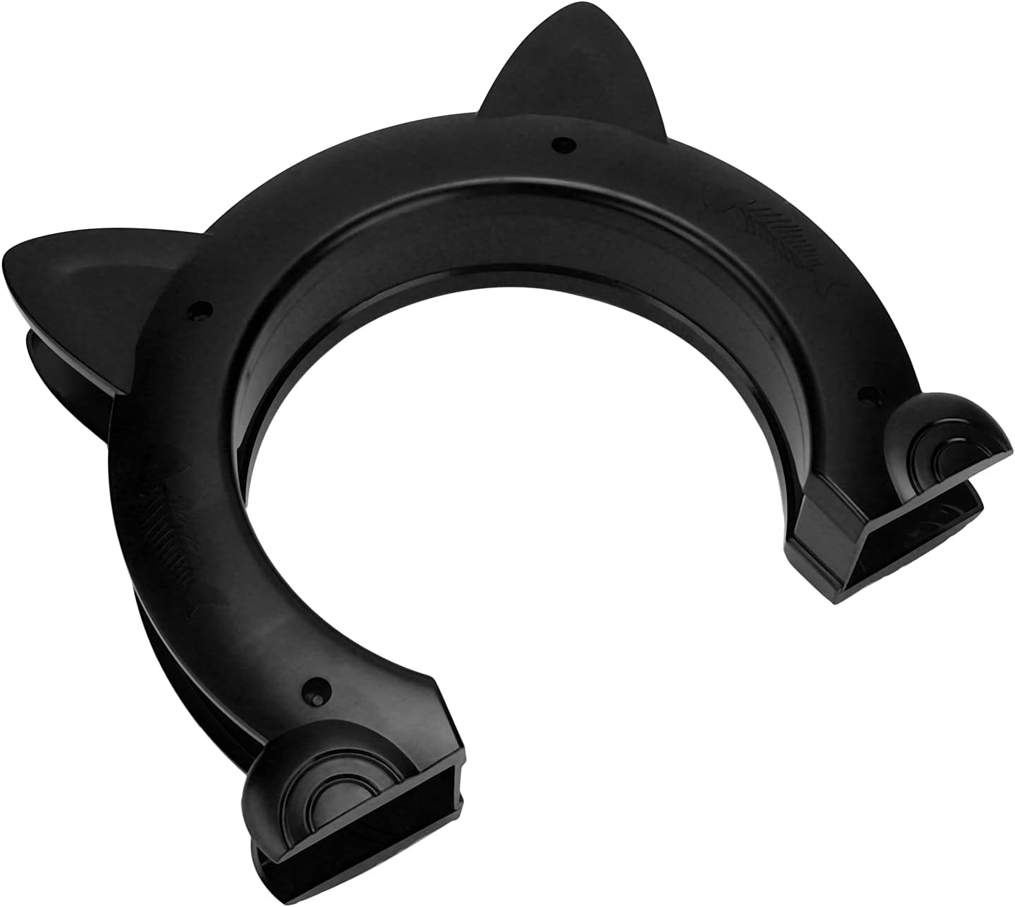 Cat Door, ABS Material Easy to Install Pet Gate for Window for Household Doors for Interior Exterior(Black) (Color : Black)