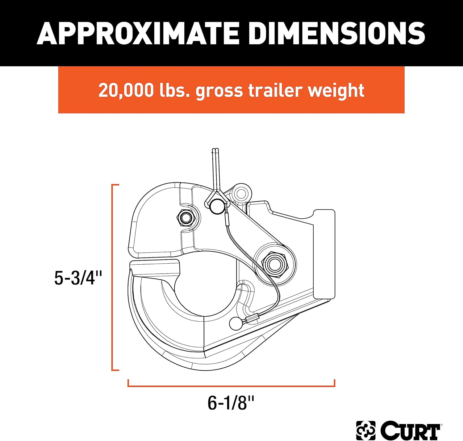 CURT 48210 Pintle Hook image number 2