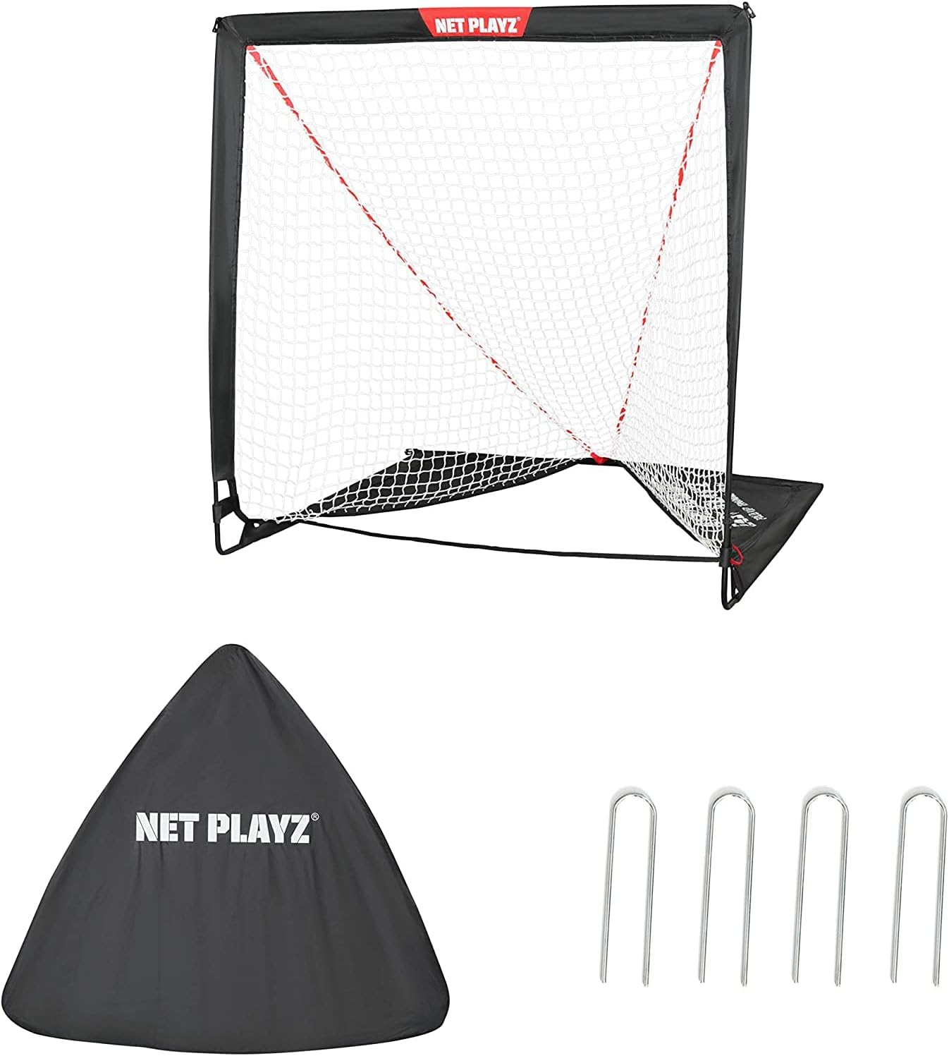 NET PLAYZ 4 X 4 X 4 Feet Lacrosse Goal Fast Install