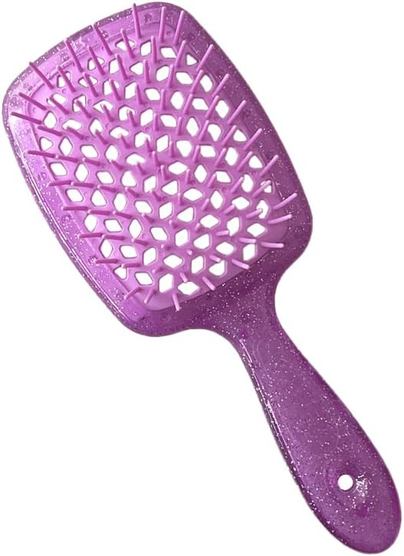 Curl Defining Brush Vented Hair Brush Hairbrush for Wet & Dry Hair for Women and Men Less Pulling Pain-Free Brushing (Blue)
