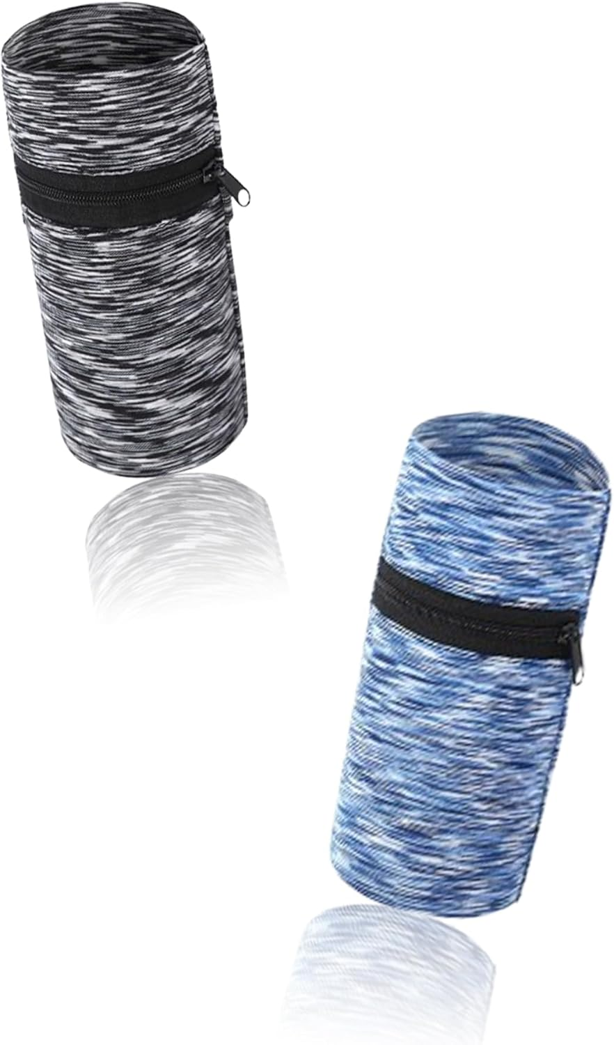 2-Pack Wrist Wallets with Zipper Pockets Lightweight Phone Armbands for Cash, Keys, ID for Running, Hiking, Jogging, Travel Secure & Comfortable Cellphone Sleeves image number 4