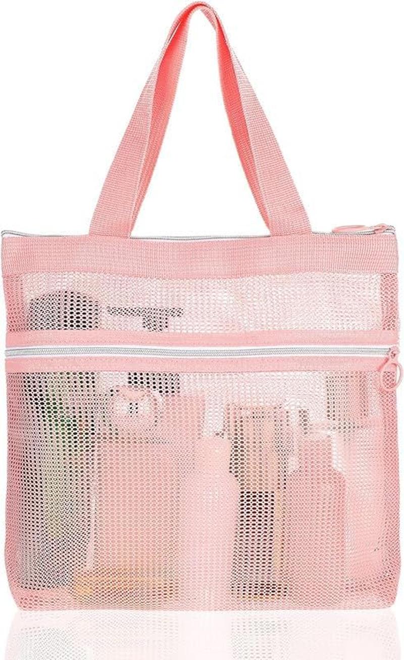 Mesh Shower Caddy Bag Quick Dry Tote Bag,1Pc Shower Caddy Quick Dry Mesh Tote Bag Mesh Shower Caddy Bag,Mesh Shower Caddy Bag Hanging Toiletry Tote Bag,Mesh Shower Caddy Quick Dry Tote Bag with Zipper