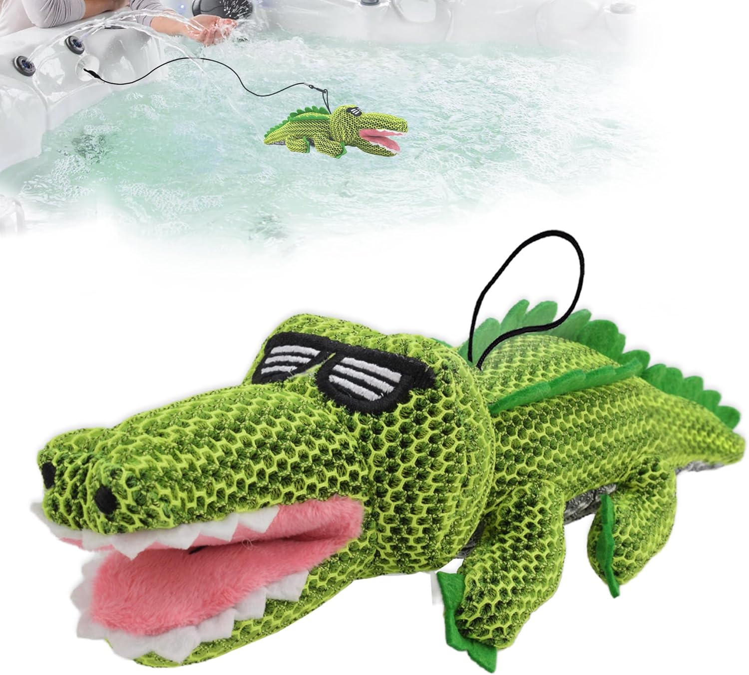 1 Pack Shark Hot Tub Scum Absorber for Hot Tubs and Pools Reusable Oil Absorbing Sponge Shark(Blue Shark, Unit Count, 1) image number 5