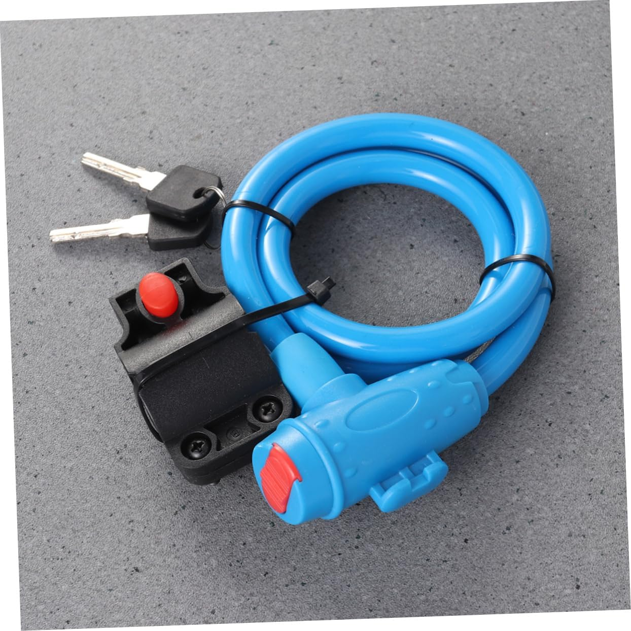 Milisten Colorful Bike Lock Anti-Theft Chain Lock Steel Cable Waterproof Bike Padlock for Road and Mountain Bicycles Blue