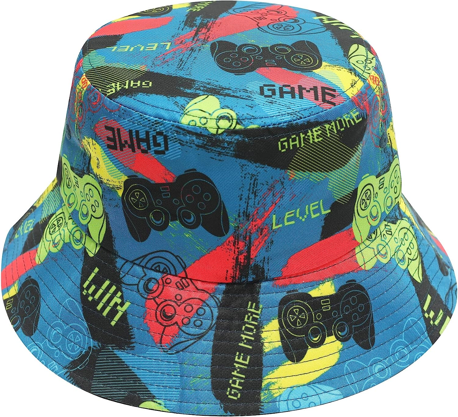 ZLYC Unisex Travel Lovely Print Bucket Hats Cute Outdoor Fishmen Cap image number 2