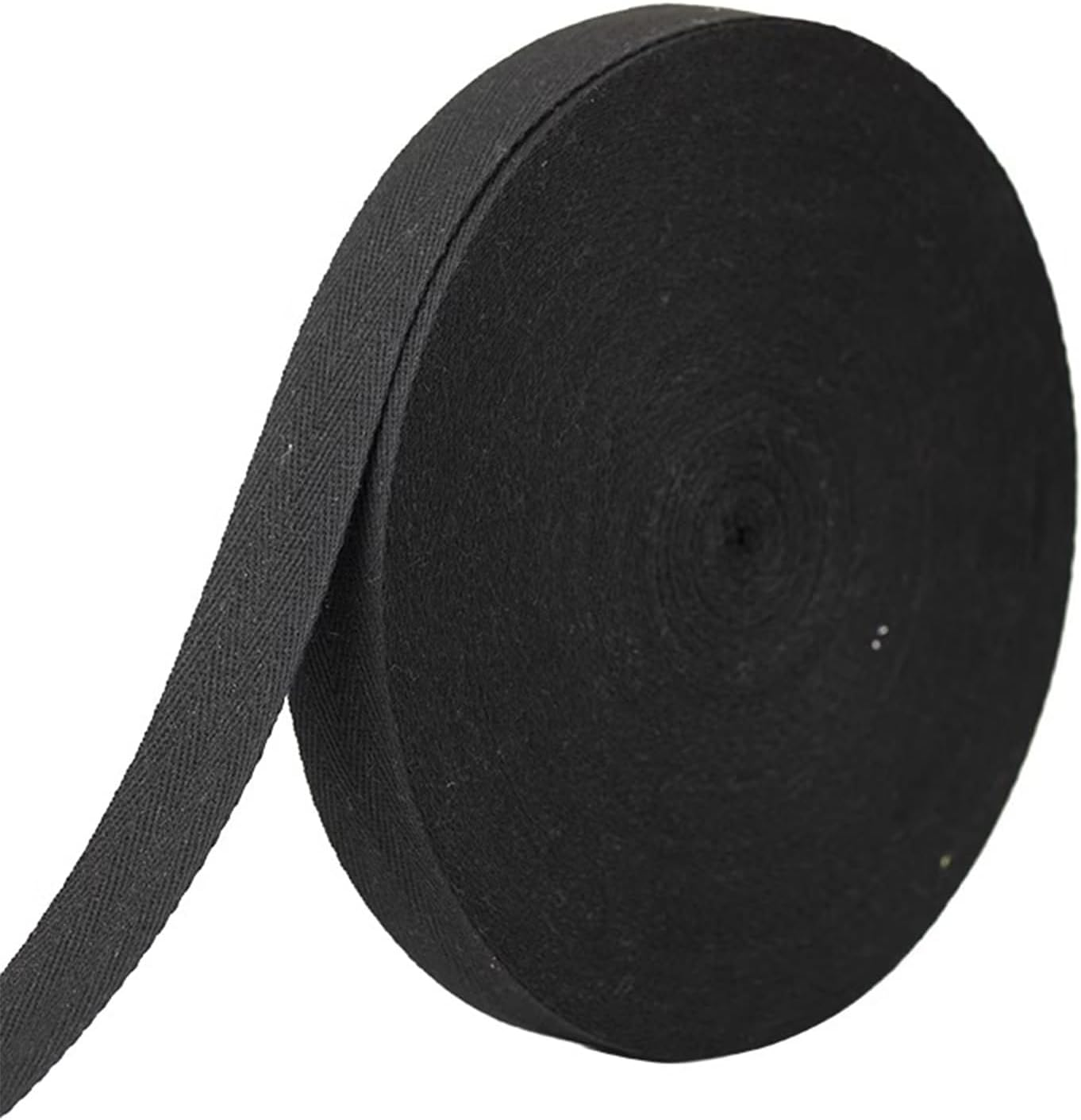Black Cotton Herringbone Twill Tape - 45 Metre Roll, 20 Mm Wide for Sewing, Crafts and Home Decor image number 4