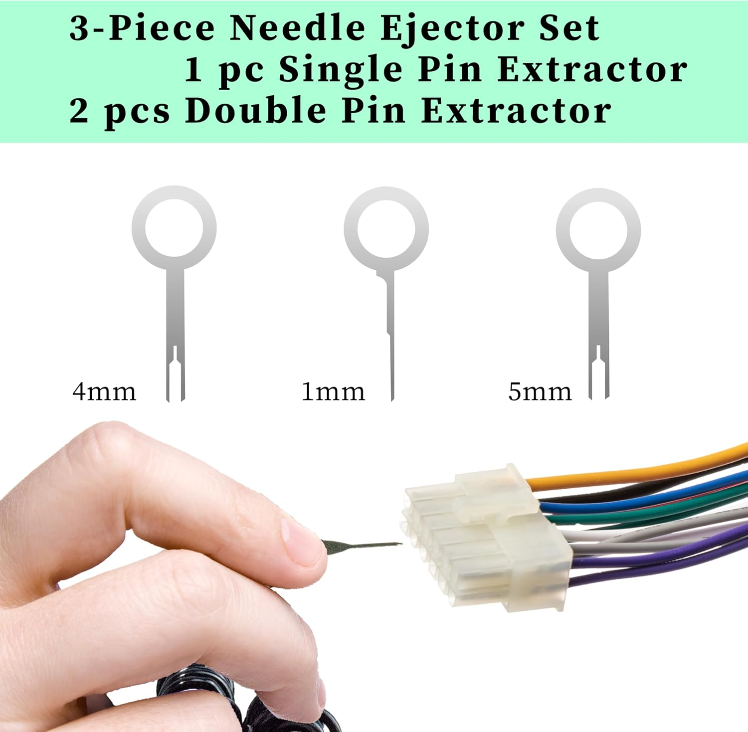 41 PCS Terminal Removal Tool Kit,Pin Extractor Tools Set Electrical Wire Connector Pin Release Depinning Tools for Automotive Car Broken Key Ejector for Home Appliance - 82 Pcs image number 6