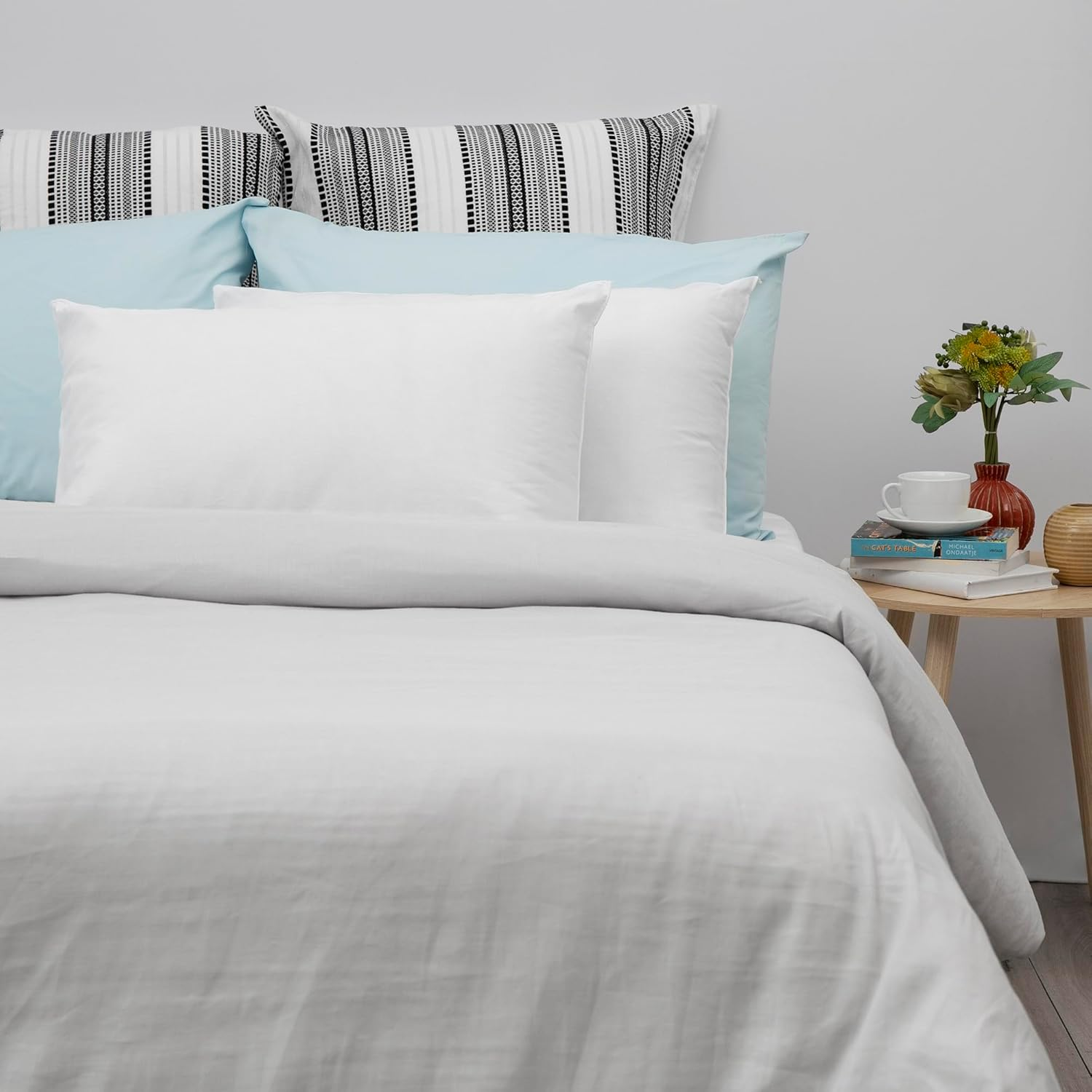 Tontine Good Night Easy Wash Pillow &ndash; High Profile, Firm Support for Extra Comfort &ndash; Ultrafibre Fill, Cotton Cover &ndash; Anti-Bacterial, Machine Washable &ndash; Australian Made &ndash; 2 Pack image number 4